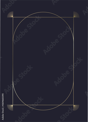 Luxury golden vector invitation card template 