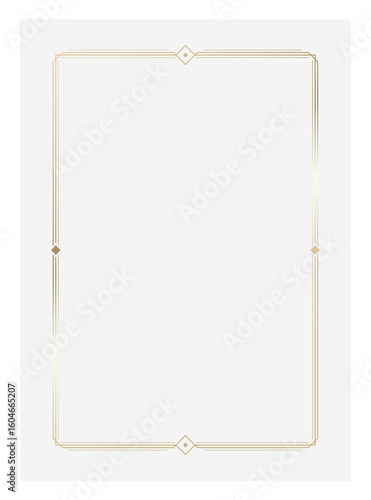 Luxury golden vector invitation card template 