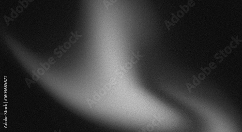 Dark grainy background gradient abstract glowing noise texture, black white banner poster header cover backdrop design