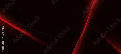Abstract Red Black Glow Diagonal Lines on Dark Background