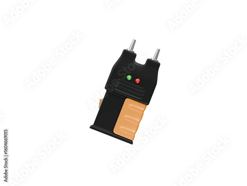 stun gun icon 3d illustration render