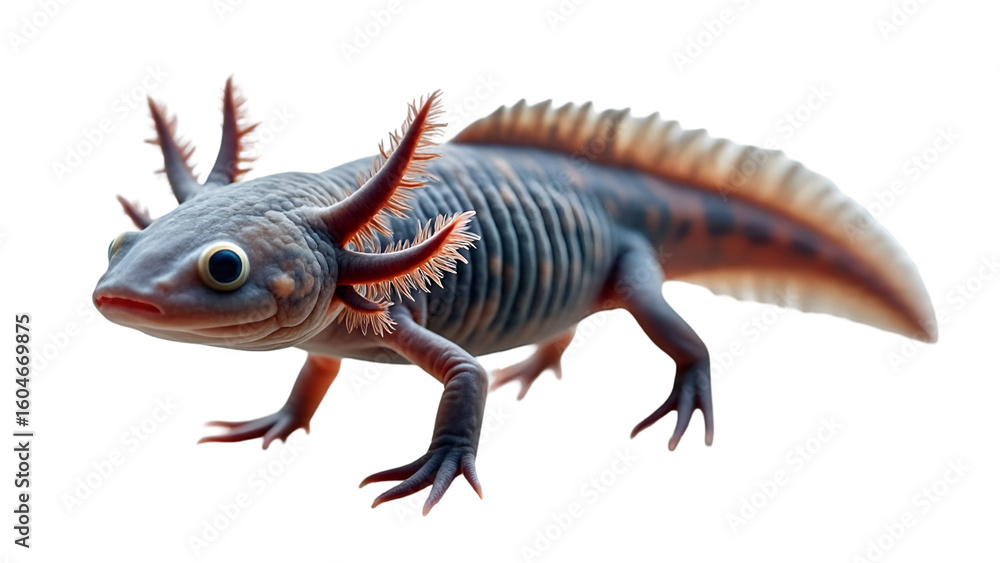 Obraz premium bearded dragon on white background