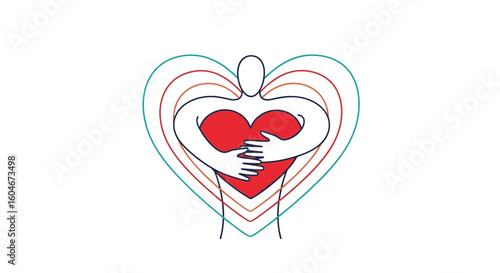 Embracing generosity and kindness symbolizing compassion and empathetic human connection through openness and support