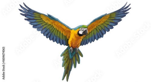 blue and yellow macaw