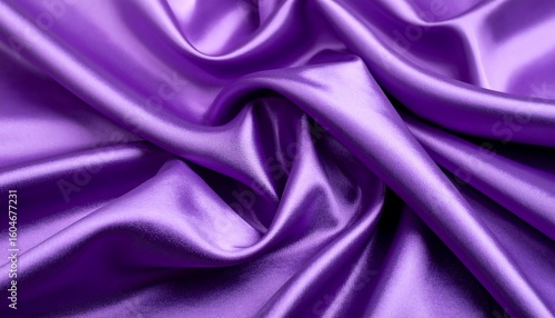 Purple silk fabric folds