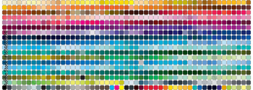 Color Palette Chart CMYK, RGB. Color Swatch book Template Chart for your design. Color Palette CMYK,RGB. Print Test Page. Pantone Color chart, palette. Color Codes. CMYK, Pantone. Vector