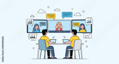 Visualizing Online Communication and Collaboration Strategies for Remote Teams Enhancing Business Productivity and Engagement