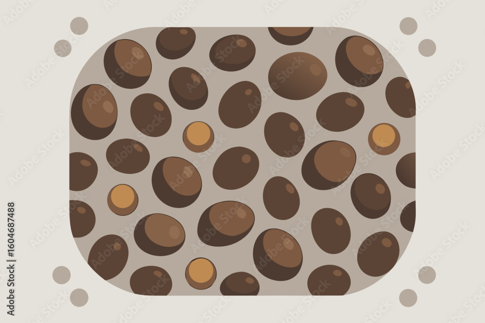 Obraz premium rustic pebble stone surface small pattern