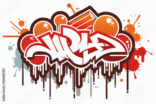 street grunge texture spray paint drips