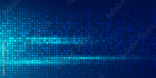 Futuristic pattern of blue hexagons for Business or Science background. Abstract FinTech honeycomb mosaic. Medical research presentation. Vector Illustration backdrop. EPS 10