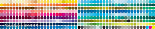 Color Swatch book Template Chart for your design. Color Palette CMYK,RGB. Print Test Page. Pantone Color chart, palette. Color Codes. CMYK, Pantone. Vector illistration