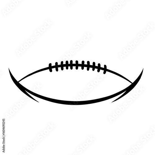 Outline of American football icon vector 