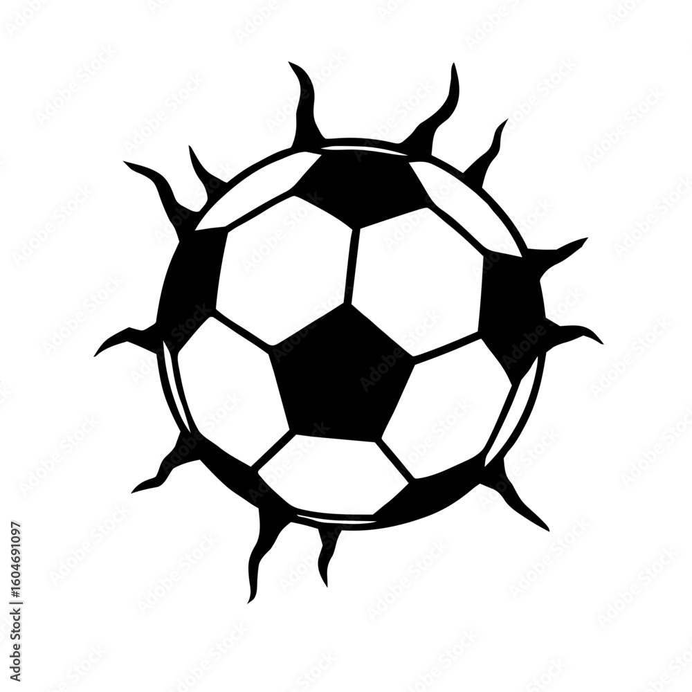 Fototapeta premium soccer ball isolated on white