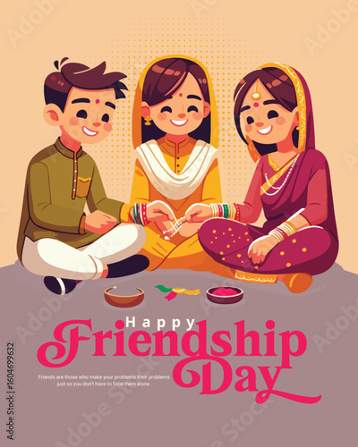 Happy Friendship Day Post | Best Friends Forever Quote Design for Social Media
