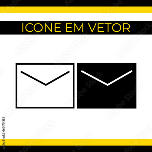 Icone de Carta em Vetor