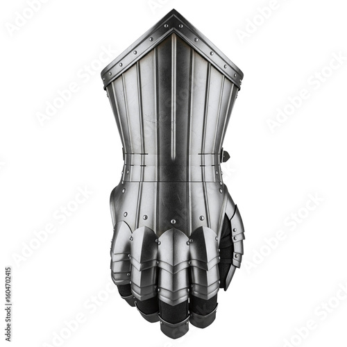 Tableau sur toile Medieval knight's metal armor gauntlet