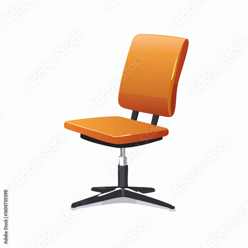 Chair balancing on one leg – A chair precariously tilted but perfectly balanced.
