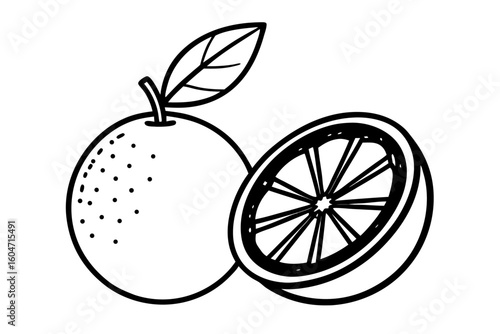 Vibrant citrus fruit illustration featuring fresh lemon, lime, and orange slices, perfect for healthy food and juice designs