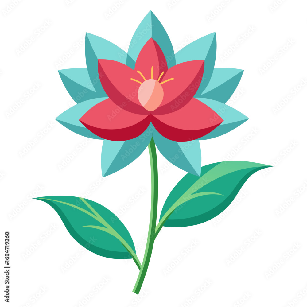 Fototapeta premium vector illustration of a flower