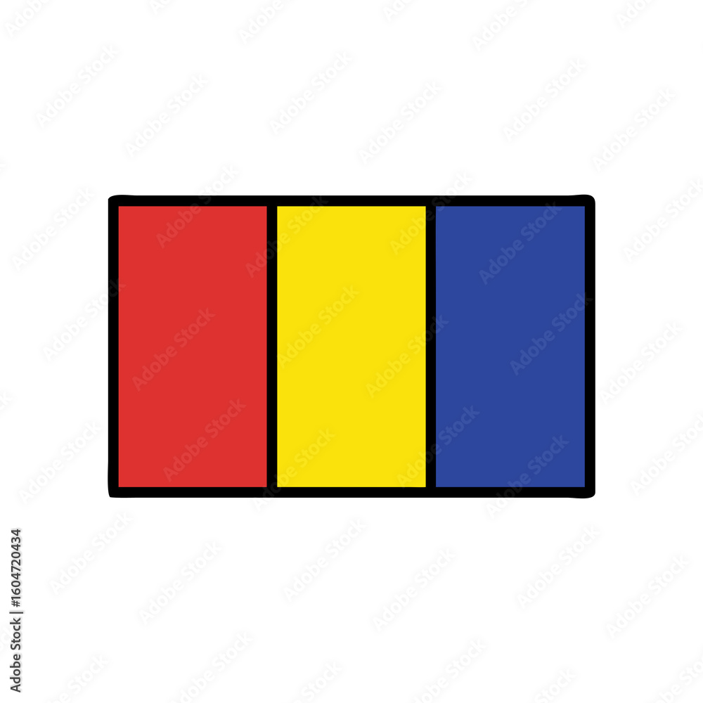 Fototapeta premium romania flag icon