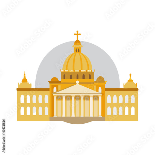 vector illustration of the cathedral of st petersburg
