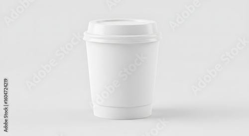 Wallpaper Mural Sleek white coffee cup mockup ready for custom branding and cafe promotions Torontodigital.ca
