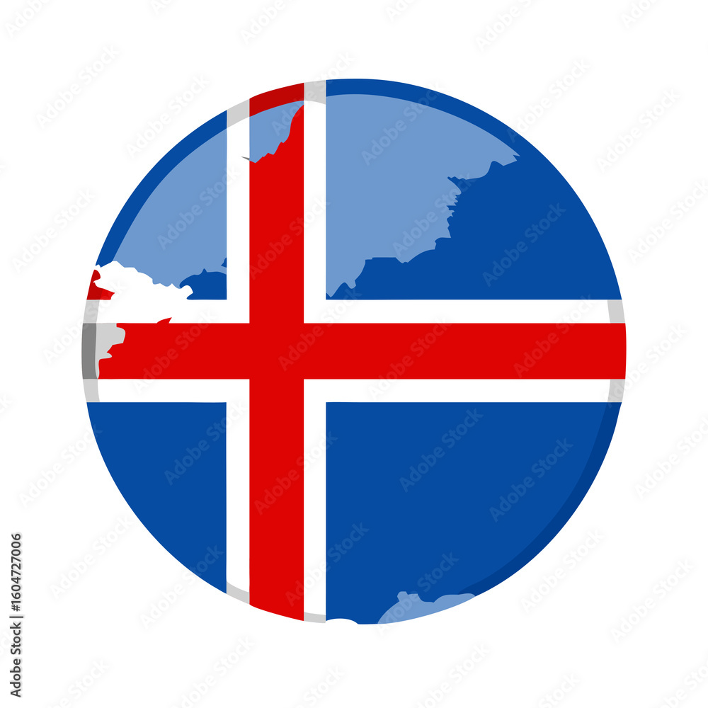 Obraz premium norway flag button