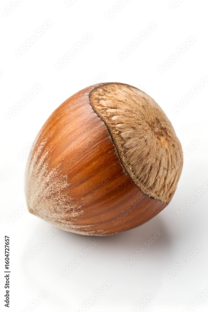 hazelnut on white background hazelnut on white background