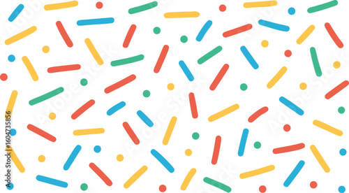 Colorful abstract sprinkles pattern background blue