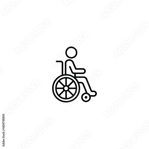 Person In Wheelchair Icon