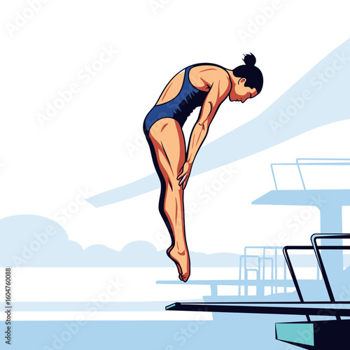 woman doing yoga exercise