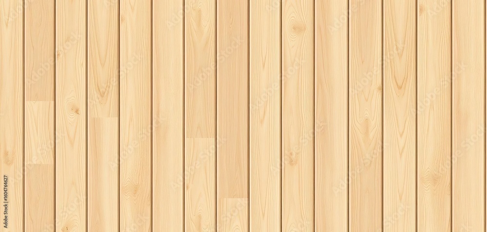 Naklejka premium Natural light wood grain, vertical planks, seamless texture, brown, timber