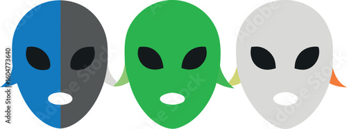 Diverse Collection of Masks A Photo Featuring Varied Styles Colors and Cultural Representations in a Single Graphic Design