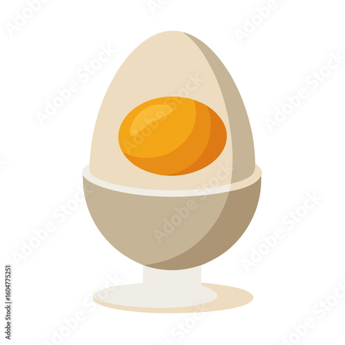 egg on white background