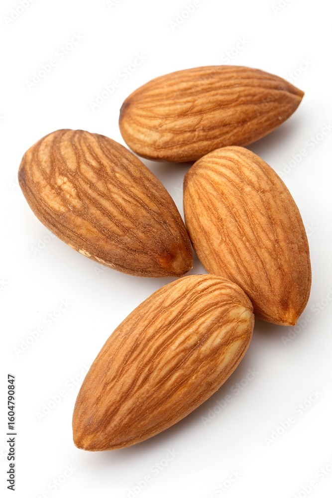 almond nuts isolated on white background almond nuts isolated on white background