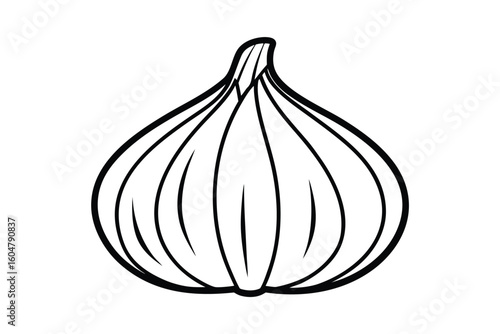 Garlic Bulb With Slight Shading Clean