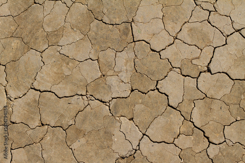 Dry cracked earth background
