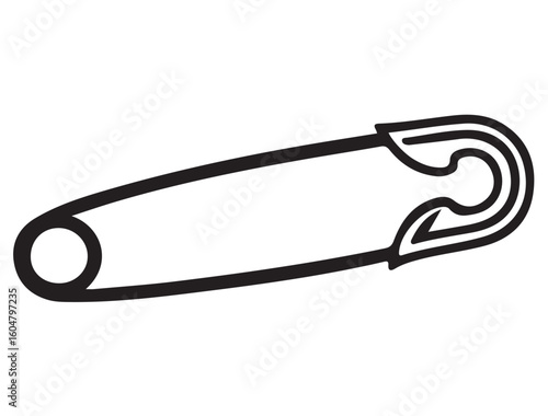 SAFETY PIN SILHOUETTE