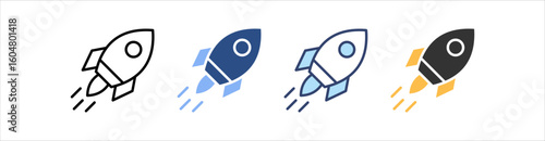 Startup Icon Set Multiple Style Collection