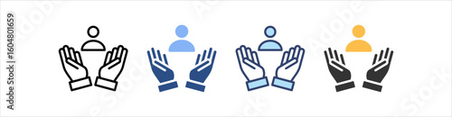 Humanitarian Icon Set Multiple Style Collection