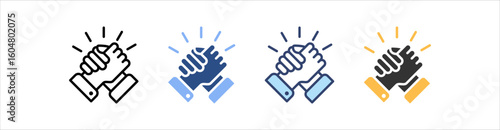 Support Icon Set Multiple Style Collection