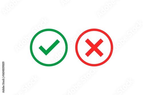 Green Check Mark and Red X Symbol Representing Correct and Incorrect Choices or Positive and Negative Responses Clearly Depicted Free Download Green Check Mark and Red X Symbol Representing Correct and Incorrect Choices or Positive and Negative Responses Clearly Depicted - GFXLoad