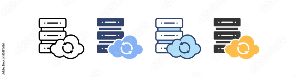 Synchronize Icon Set Multiple Style Collection Synchronize Icon Set Multiple Style Collection