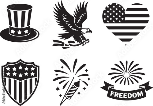 Uncle Sam Hat Vector | USA Independence Day Graphic