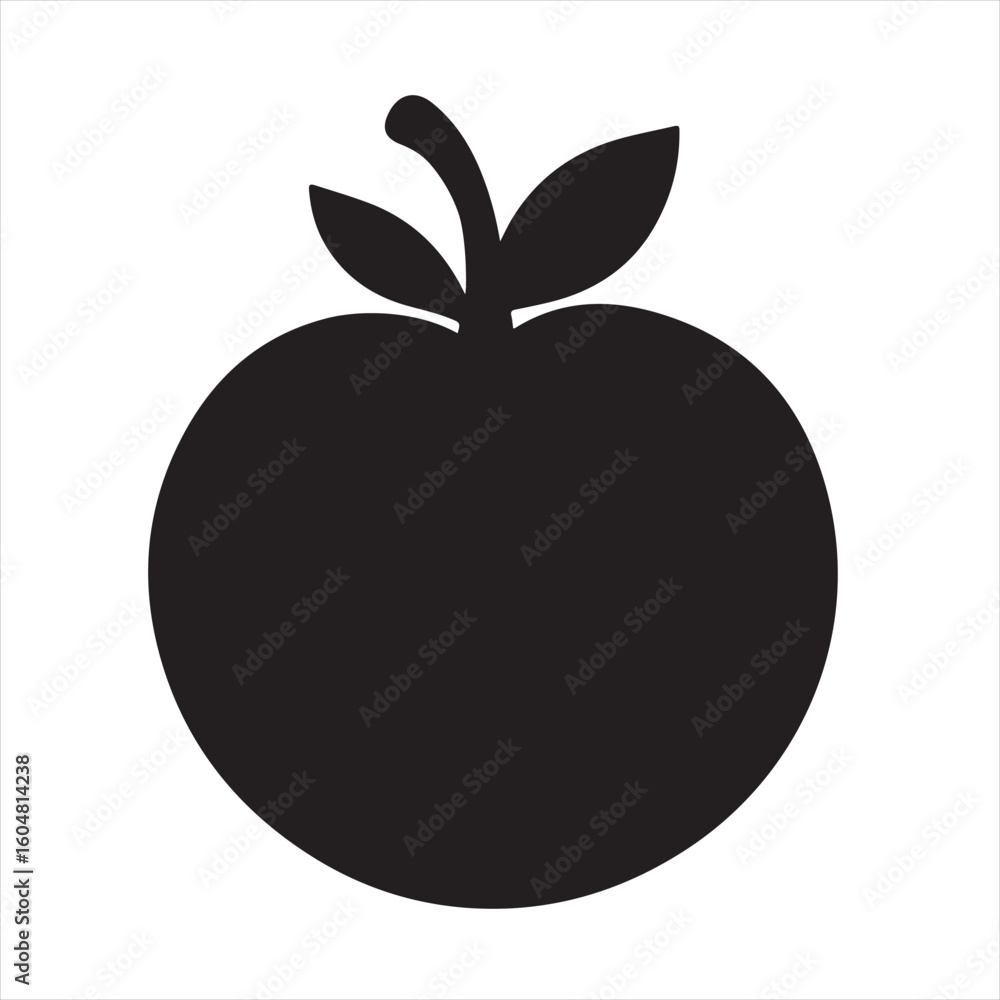 Silhouette Style Vector Tomato Logo Icon – Minimalist Vegetable Graphic for Organic Farm Branding, Fresh Produce Market, Vegan Food Packaging, Culinary Design, and Healthy Natural Food Business Themes Silhouette Style Vector Tomato Logo Icon – Minimalist Vegetable Graphic for Organic Farm Branding, Fresh Produce Market, Vegan Food Packaging, Culinary Design, and Healthy Natural Food Business Themes