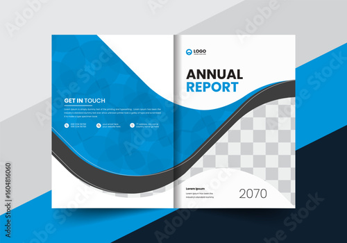 corporate company profile brochure annual report booklet proposal cover page layout concept design