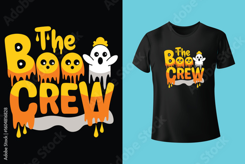 The boo squad - Happy Halloween t-shirt design template