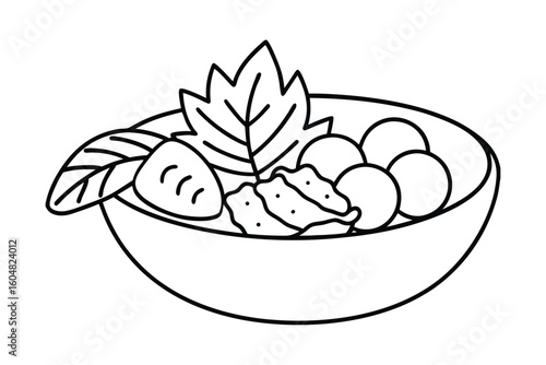 Tropical Salad With Mango Spinach And Red Cabbage