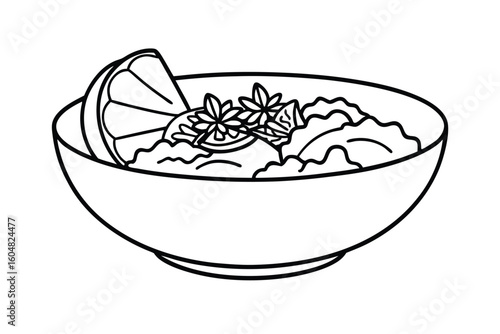 Thai Salad Bowl With Peanuts Shredded Cabbage