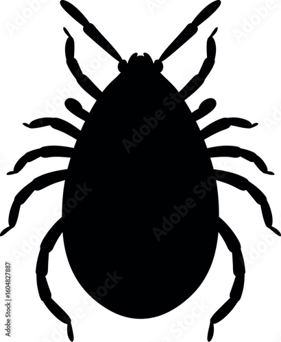 Black tick silhouette icon
